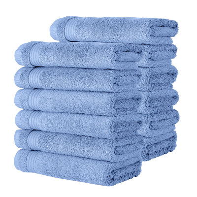 Shannan 12-Piece 12" W Terrycloth Washcloth Set