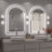 Molly  Arched LED Front Light and Backlit Anti-Fog Wall Bathroom/ Vanity Mirror-1560225790