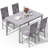 Janece 5 - Piece Dining Set with Velvet Upholstered Dining Chairs-1723959340-1692323363