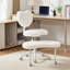 Chaise de méditation artificielle plus avec pieds croisés, roues et tabouret réglable-3533331