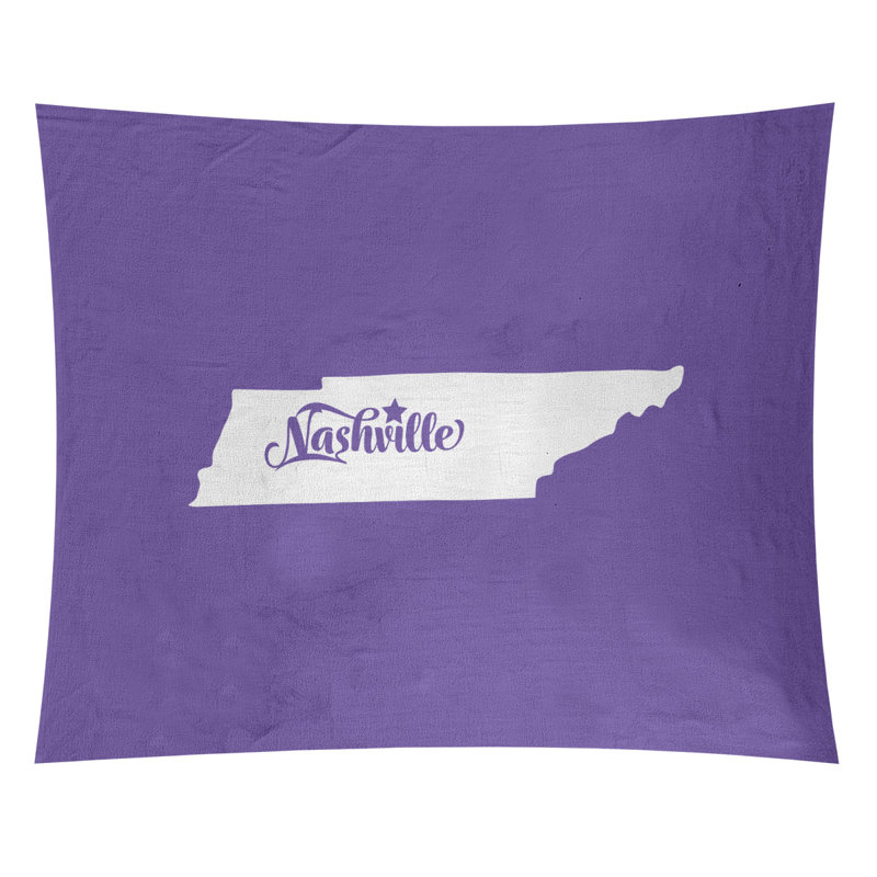Tapisserie de Nashville, Tennessee, H 51 po x l 60 po, Mauve