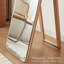 Miroir moderne et simple en bois massif et miroir pleine grandeur