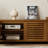Manufactured Wood TV Stand with Ample Storage, Tempered Glass, and Ambient LED Lighting for Modern Living