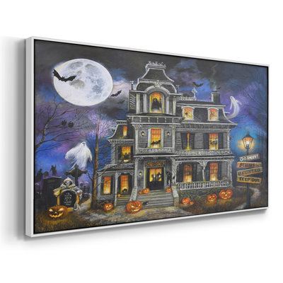 Haunted Mansion Moonlight- Framed Gallery Wrapped Canvas -Ready to Hang