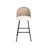 Upholstered Beige Rattan Full Back Counter Bar Stool-538823550