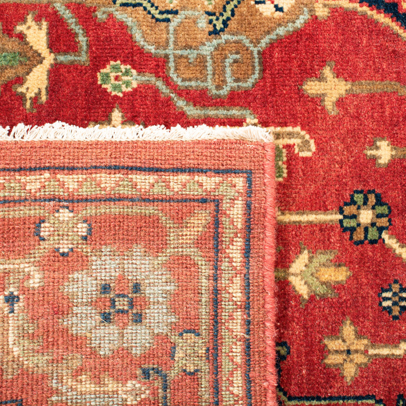 Eastwood Wool Oriental Area Rug in Norfolk Red, Rectangle 4' x 6'