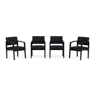Lenox Wood Waiting Reception Commercial Grade Furniture Set / 4-Guest Chair