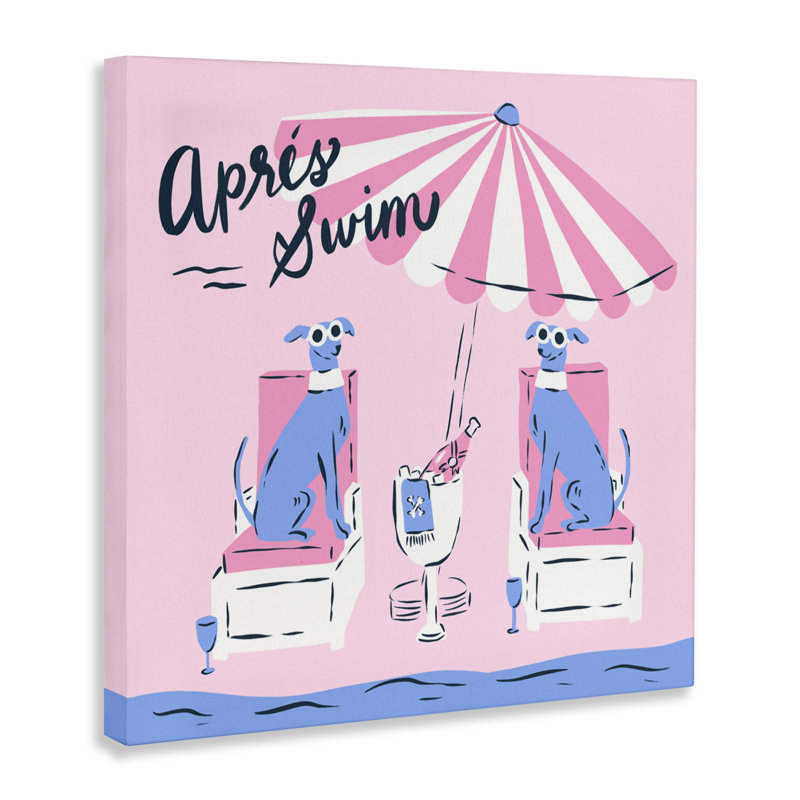 Toile de lévrier Apres Swim, design par Krissy Mast, H 30 po x l 30 po