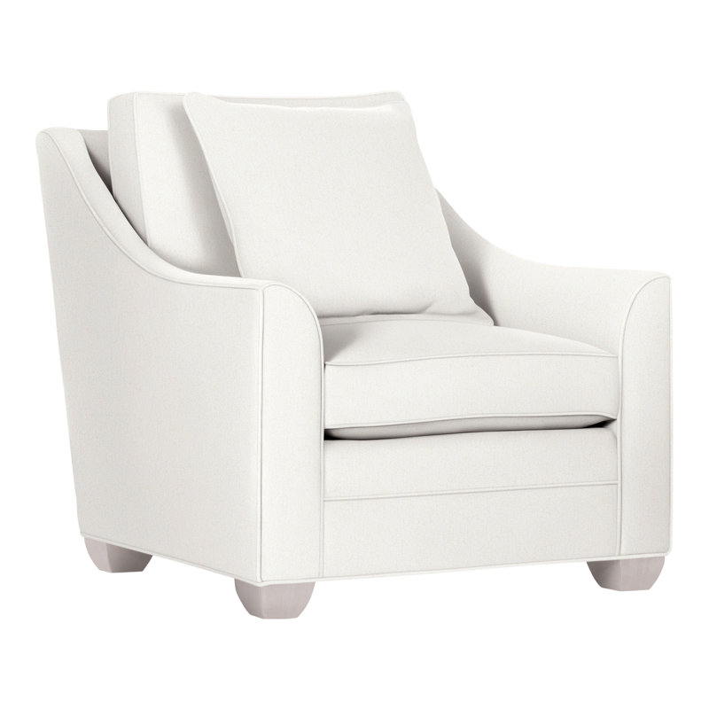 Chaise 37,5 po Nicholas, Perigold améliorer blanc, Gris tourterelle