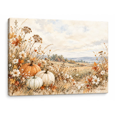 Autumn Pumpkins and Golden Meadow Wrapped Ingwer