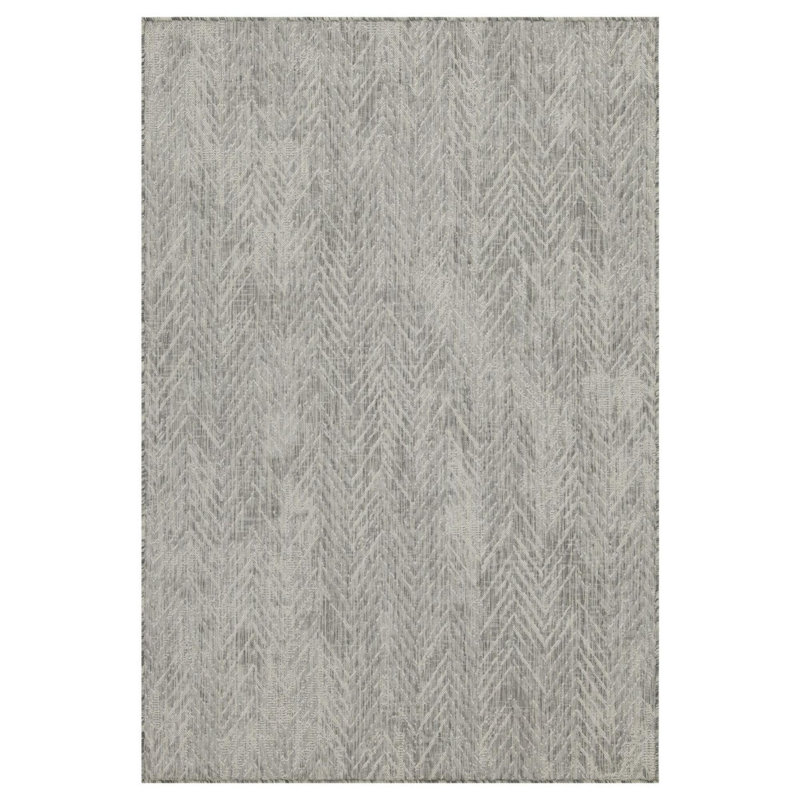 Tapis intérieur / extérieur argent Sunshine, Rectangle 7 pi 10 po x 10 pi 3 po