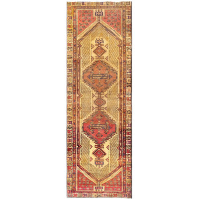 Vintage One-of-a-Kind 3'3" X 9'11" Area Rug