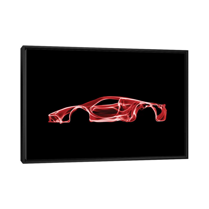 " LaFerrari " by Octavian Mielu, 18" H x 26" W x 1.5" D, Black Framed Canvas, No Mat