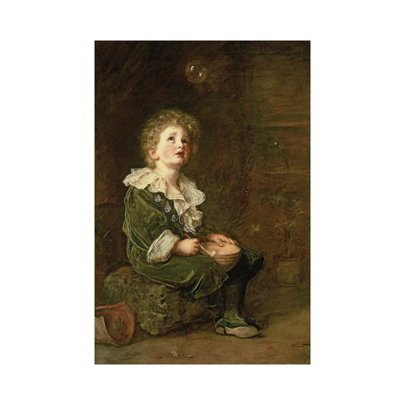 Bubbles, 1886 by Sir John Everett Millais - Wrapped Canvas Gallery-Wrapped Canvas Giclée, 20.32 cm H x 30.48 cm W