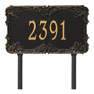 Signature Series 1-Line Lawn Address Sign