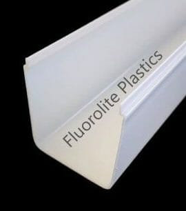 Color: White |Vanity Square lens | 1 Lite Wrap Around Light Cover 2 1/2" x 3" | 24 /2" length