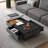 Nadolyn 51" Lift Top Coffee Table with Hidden Storage Compartment and Drawers
