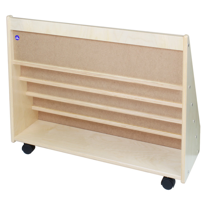 5 Compartment Manufactured Wood Book Display
