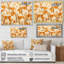 Motif de pétales de souci minimal - art mural souci-334453240-334453243