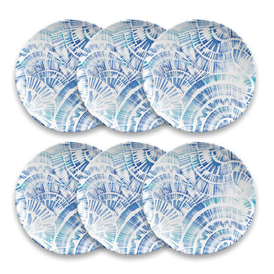 Assiette à salade 8,5 po en mélamine, ensemble de 6