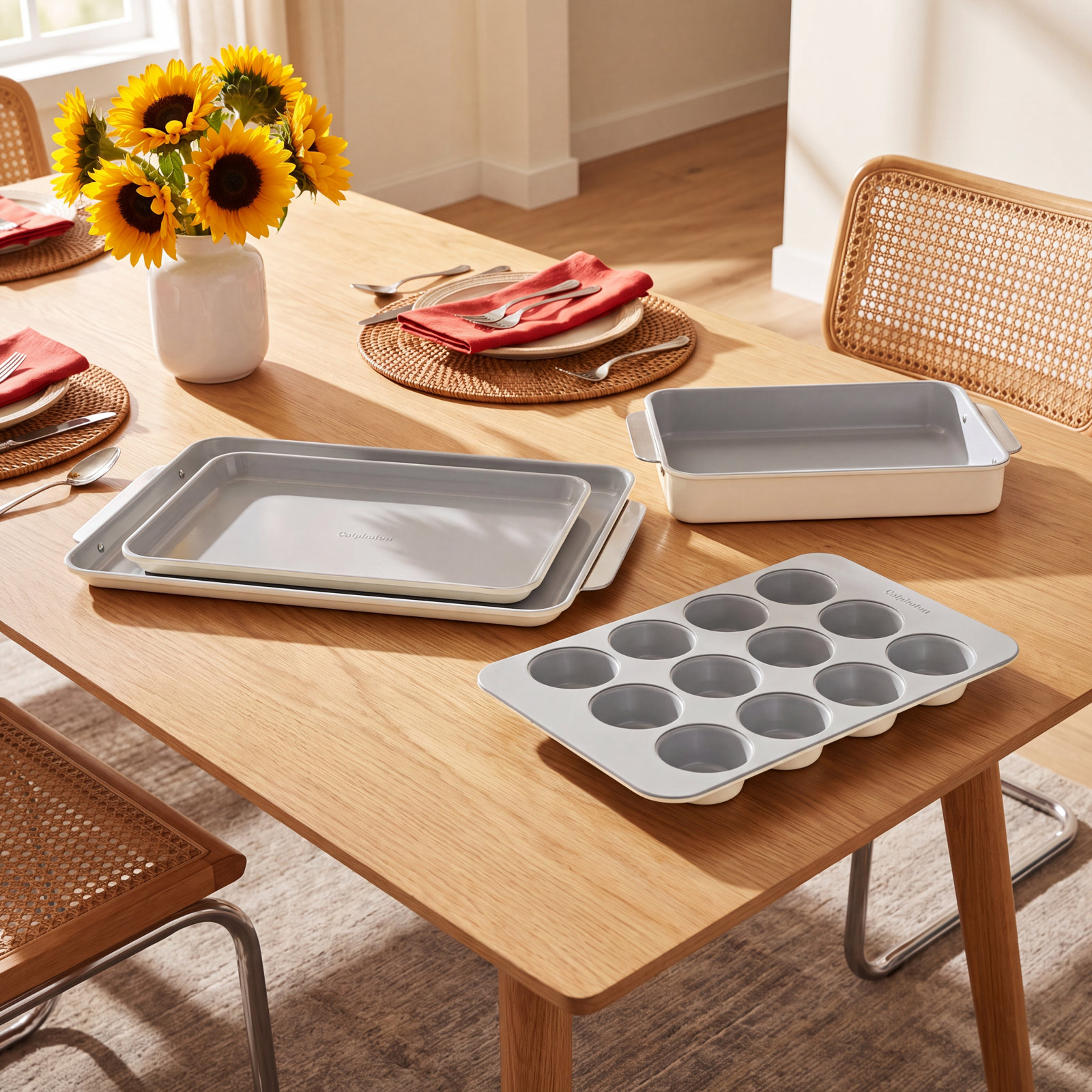 Caraway Nonstick Bakeware Set, Cream