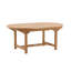 Giolou Rectangular Teak Solid Wood Extendable Outdoor Dining Table - 180 cm W 100 cm D