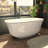 Elegance 67 in. L x 31-1/4 in. W x 23-3/4 in. H Freestanding Acrylic Bathtub, Drain-101073547
