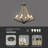 Rustic Industrial Iron Chandeliers Black Gold Farmhouse Chandelier Light Fixture Dining Room Light Fixture For Kitchen Island Foyer Living Room Entryway-883319172