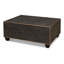 Table basse en cuir chagrin 