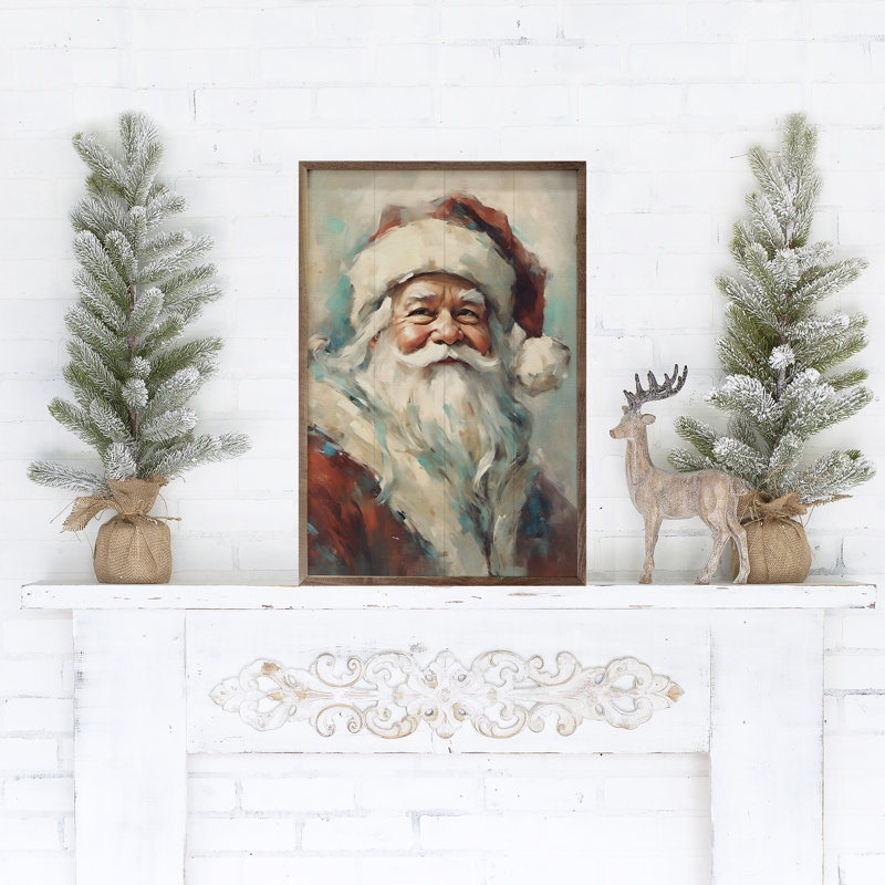 «Red Santa Portrait», H 24 po x l 16 po