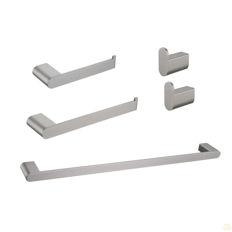 5- Piece Bathroom Hardware Set, Gunmetal