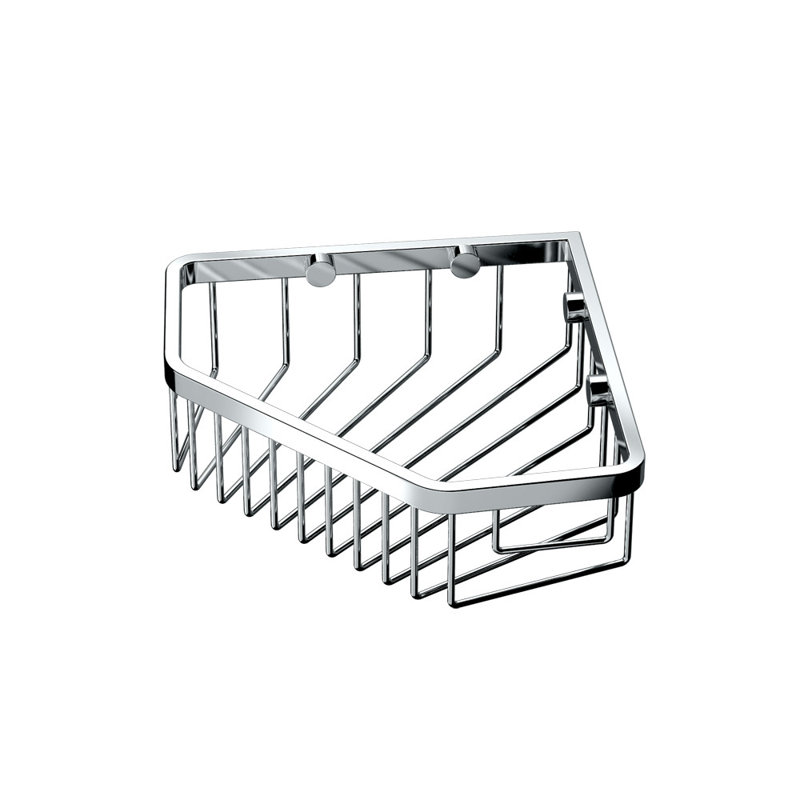 Panier de douche mural en acier inoxydable, Chrome