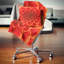 Motif floral abstrait orange - coussin à imprimé floral-30721225-30721221