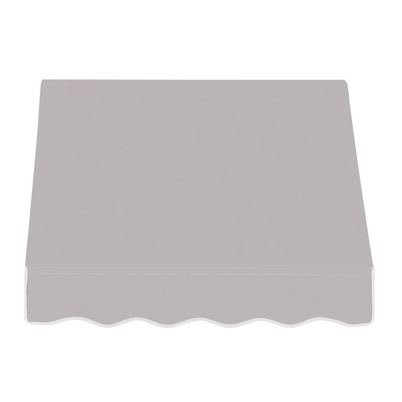Auvent fixe en tissu acrylique rétro Awntech Dallas, H 24 po x l 40,5 po x P 36 po, Gris