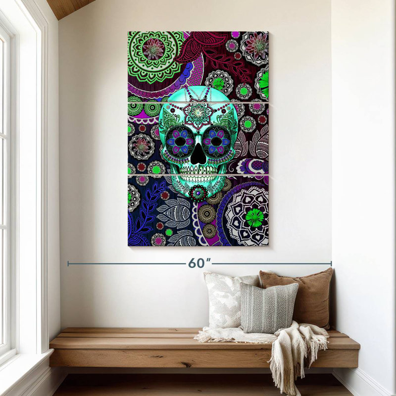 Kerner Sugar Skull Sombrero Night, 50" H x 32" W