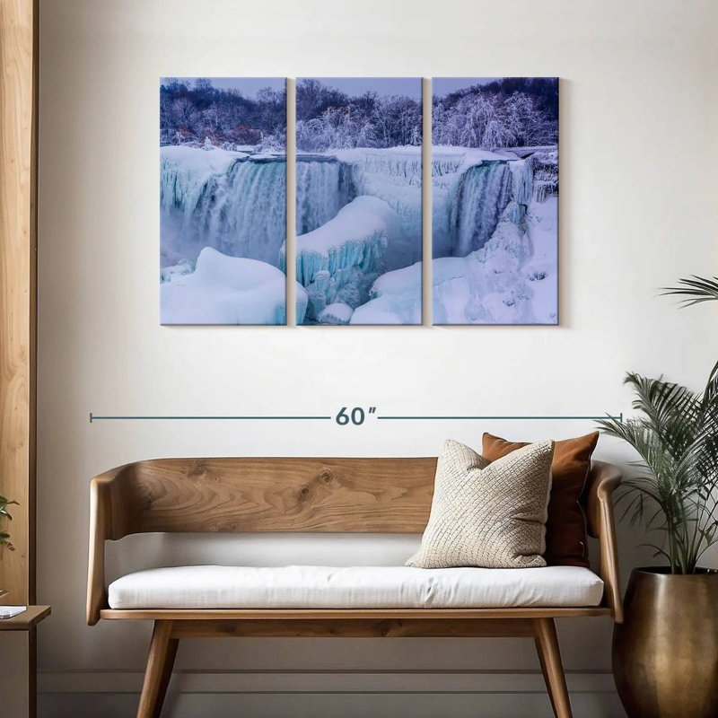 Alvord Frozen Niagara Falls, H 28 po x l 45 po