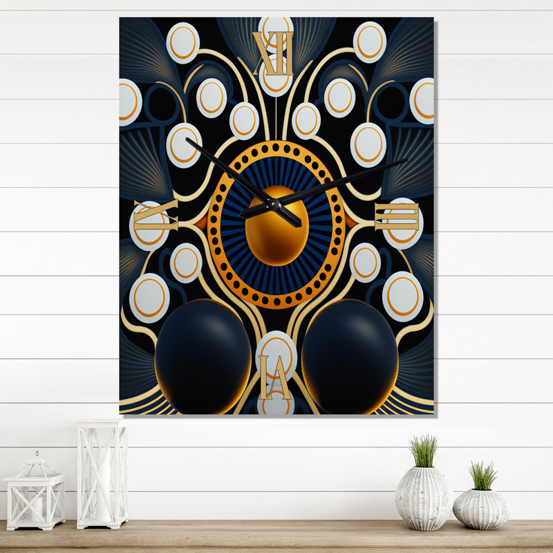 Horloge murale moderne Jerimey, Moyen