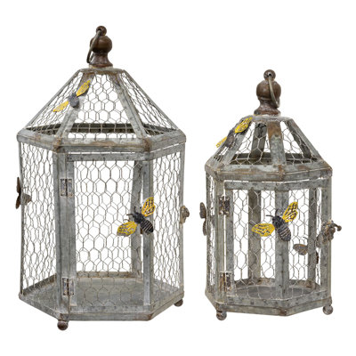 17'' H Wood Lantern