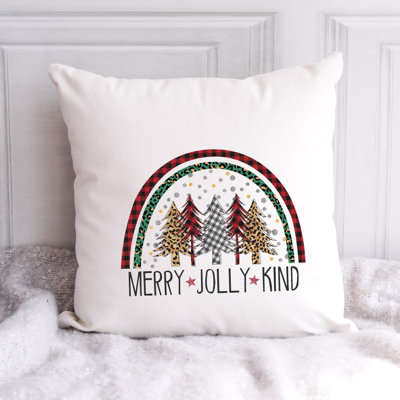 Coussin en polyester Christmas rainbow4