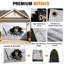 Bannière de porte de garage d'Halloween de 2,13 m x 4,88 m avec motif squelette