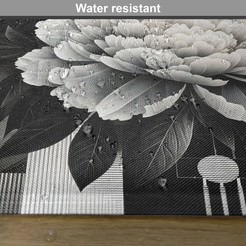 Ensemble de 4 napperons noirs et blancs Ambesonne