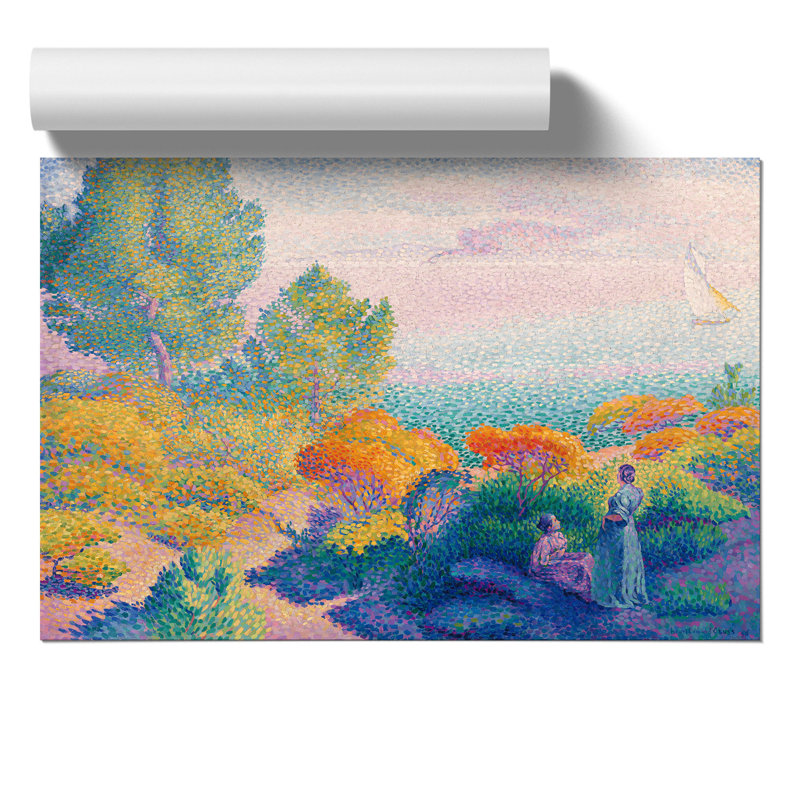 Two Women by the Shore by Henri Edmond Cross - Frameless Print, 30cm H x 42cm W x 0.1cm D
