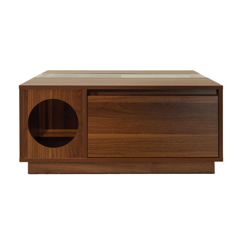 Coco Coffee Table, Walnut, Brown