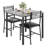 3 Piece Dining Table Set for 2 with Upholstered Chairs - Perfect for Small Spaces-1071391972-1071391973