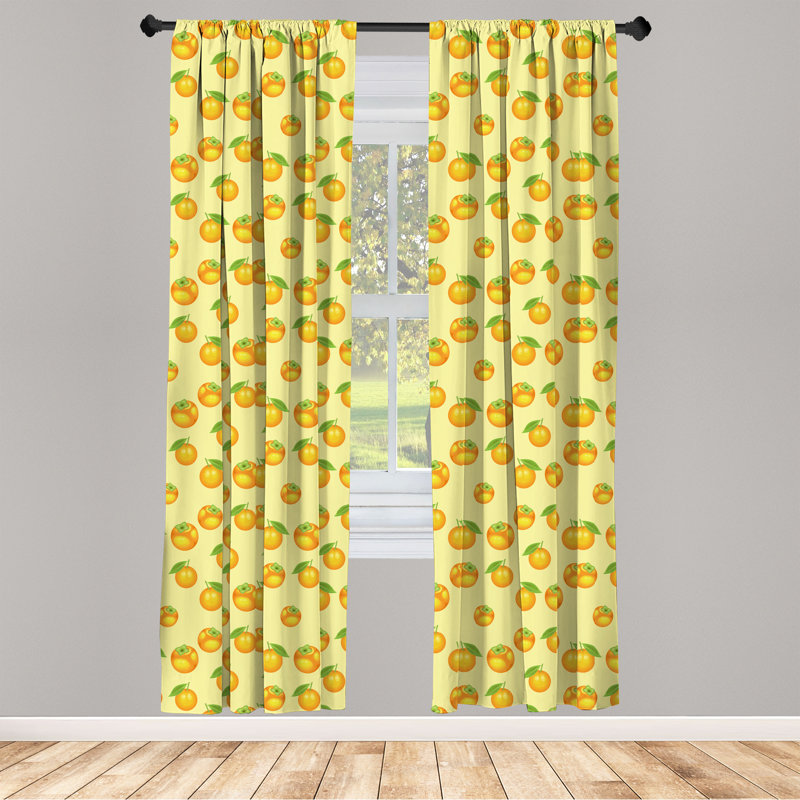 Rideaux 4 panneaux East Urban Home, L 56 po x L 84 po