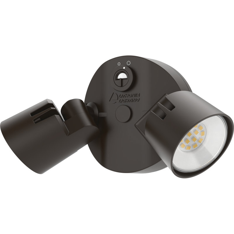 Bronze Dual Head LED Outdoor Security Flood Light