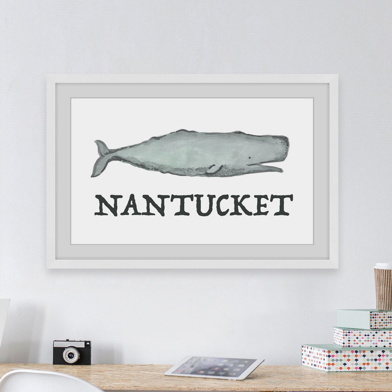«Long Live Nantucket» par Marmont Hill - peinture encadrée, H 8 po x l 12 po x P 1,5 po