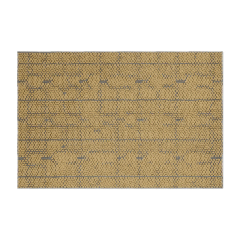 Tapis brun intérieur et extérieur Trellis, Rectangulaire 3 pi x 5 pi