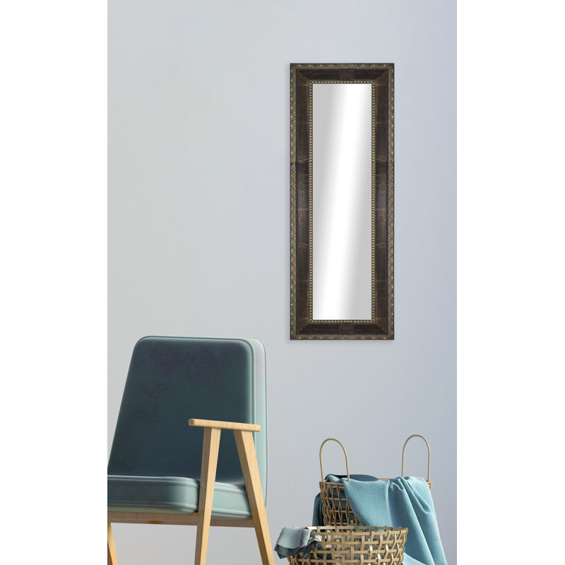 Derrell Solid Wood Flat Wall Mirror, 39.5" H x 11.5" W