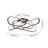 4-Light 31.5Inch Modern LED Flush Mount Ceiling Fixture Warm Light Switch Dimmable